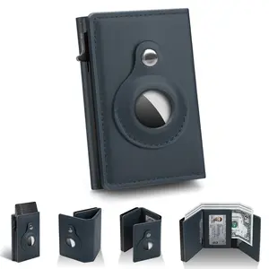 Leather Slim Wallet for Men, Fashion Smart Card Holder Wallet, Mens Portable Wallet, Minimalist - 9-14 Card Capacity | ID Window | Cash Slot