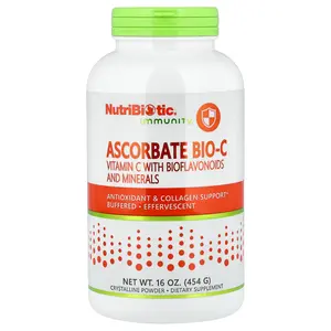 NutriBiotic Immunity, Ascorbate Bio-C, Vitamin C with Bioflavonoids and Minerals, 16 oz (454 g)