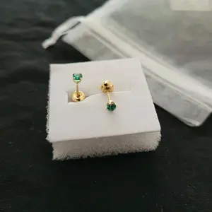 14k Gold Earrings for Girls, Personalized Customized Gift-Ready Jewelry Accessory Ideal for Gifting