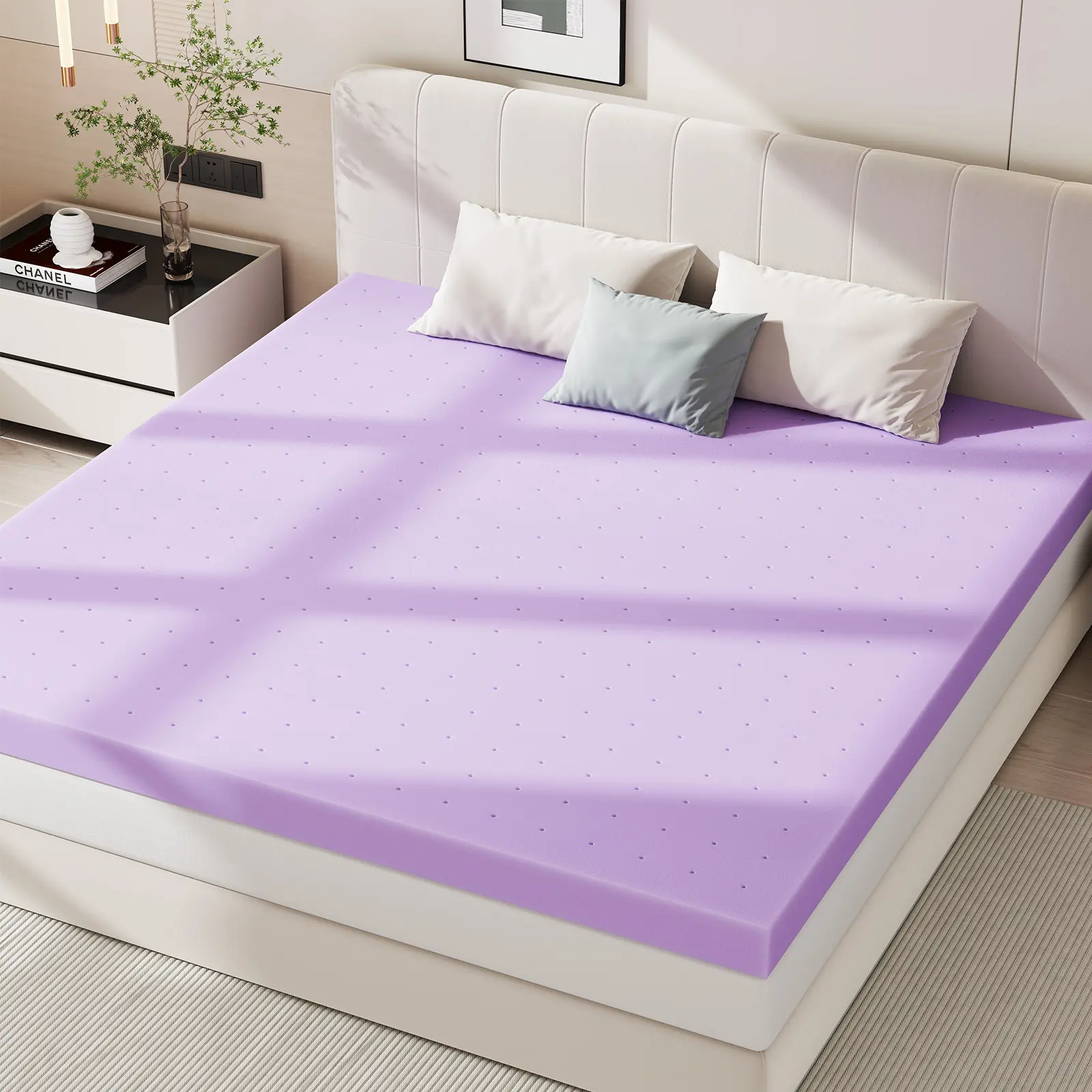 Mattress Toppers Memory Foam,Bed Topper Pad Cooling Gel Infused Soft Comfy Padding Breathable for Sleeper Sofa Couch RV Camper, CertiPUR-US Certified