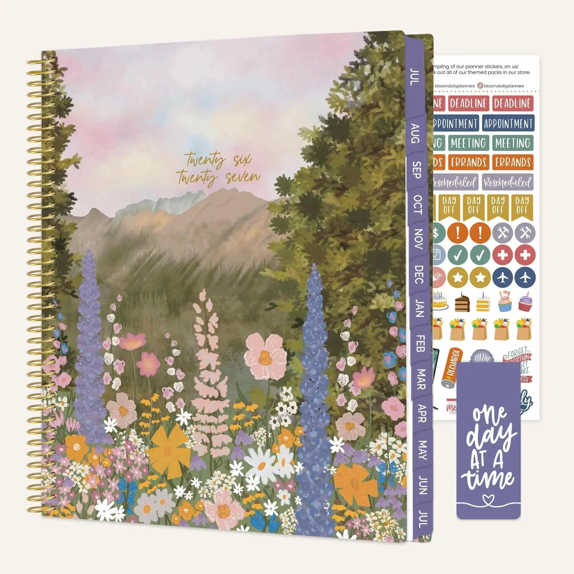 2026–27 Soft Cover Planner, 8.5" x 11" | Wildflower Mountainside