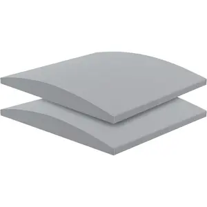 Sofa Cushion Support, Couch Cushion Support for Sagging Couch Seat, Couch Replacement Insert, 20"x20"x2", High Density  Furniture Seat Sagging Repair, Trapezoid 40D, Grey Set of 2