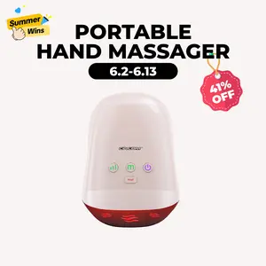 CINCOM Pink Portable Hand Massager - USB Rechargeable Massager, Cordless Palm-Graspable Hand-Based Massage Device, Comfort Heat, Gentle Massage, Adjustable Settings, Auto-Off, for Daily Relaxation, Ideal Gift, Usb Rechargeable Massagers, Abs