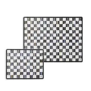 Courtly Check Glass Cutting Boards, Set of 2