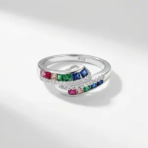 [AB073] Real Silver 925 Ring ColorFull Model T