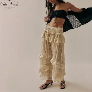 Women Ruffle Lace Pantaloons Renaissance Victorian Bloomers Kawaii Pumpkin Fashion Pants