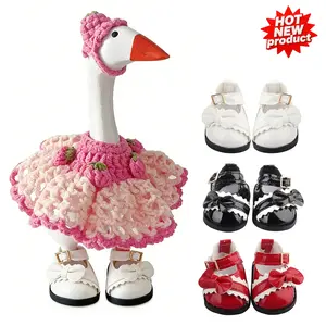 Adorable Little Goose Plush Doll Shoes Magnetic Desktop Goose Figurines Mini Accessories Decorative Mini Goose Shoes Various Styles Perfect for Outfits & Desktop Decor Valentine's Day Gift