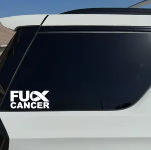 F Cancer #2 Vinyl Car Sticker Adhesive Decal Easy Application & Removal Unique Flair Eye-Catching Design