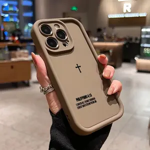 For apple 17 promax/Air / 16 plus 15 pro / / 14 promax/pro / 12/11 following from 13 - creative bible cross etiquette pious camera phone sets drop full protection shell girl 2027 New Year new original waterproof shell liquid, go out, office