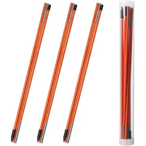 Golf Alignment Sticks, 3 Pack 48" Alignment Stick Rods for Golf , Collapsible Golf Practice Aiming Stick with Clear Tube Case