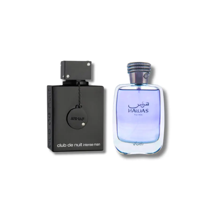 Armaf CDN Intense EDT 3.6FL.OZ & Rasasi Hawas EDP 3.33FL.OZ Arab Perfume Arabian Perfume Long Lasting Fragrance Bold Scent Floral Amber Aromatic Amberwood, Premium Arabian Fragrance, Single Item, Arabian Perfume Oil, 3 To 3.9 Fl Oz