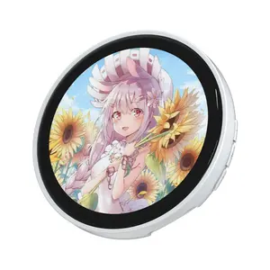 Digital Badge Photo Video GIF Display Screen Pins Pixel Touchscreen Lightweight 500mAh Long Battery Life Portable Multi-functional Two-dimensional Anime & Gaming Merchandise & Collectibles Gifts for Men Women