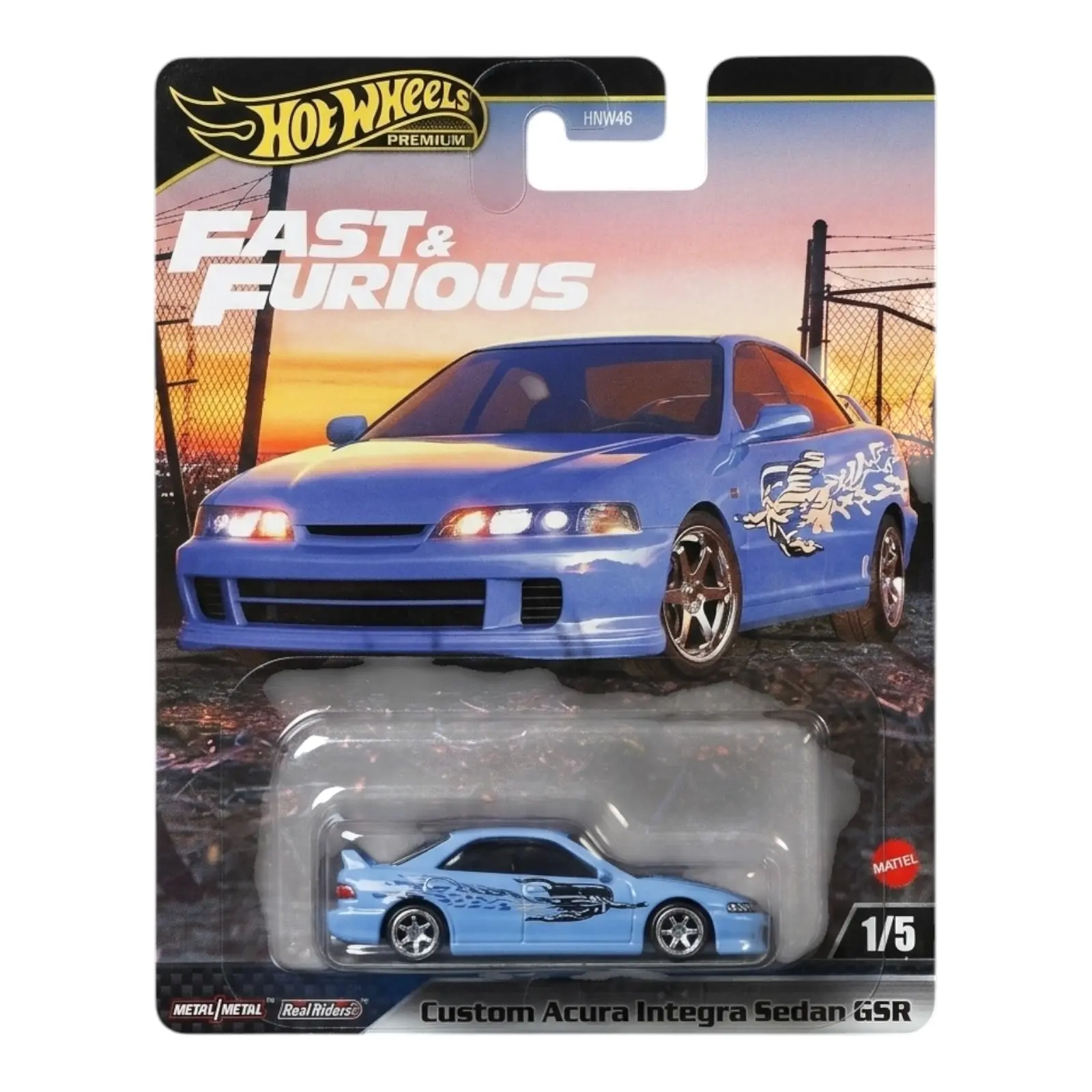 Hot Wheels Premium Fast & Furious Custom Acura Integra Sedan GSR