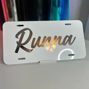 Runna License Plate - Customizable and Durable