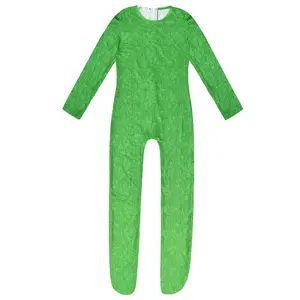 Rainbow Friends Costume Kids Boys Green Monster Wiki Cosplay Horror Games Jumpsuit Mask Gloves Halloween Carnival Party Costume