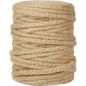5mm Jute Twine, 100  Braided  Rope, Thick Twine for Crafts,  Wrapping, Gardening,  Tower Repair, Macrame Jute Cord