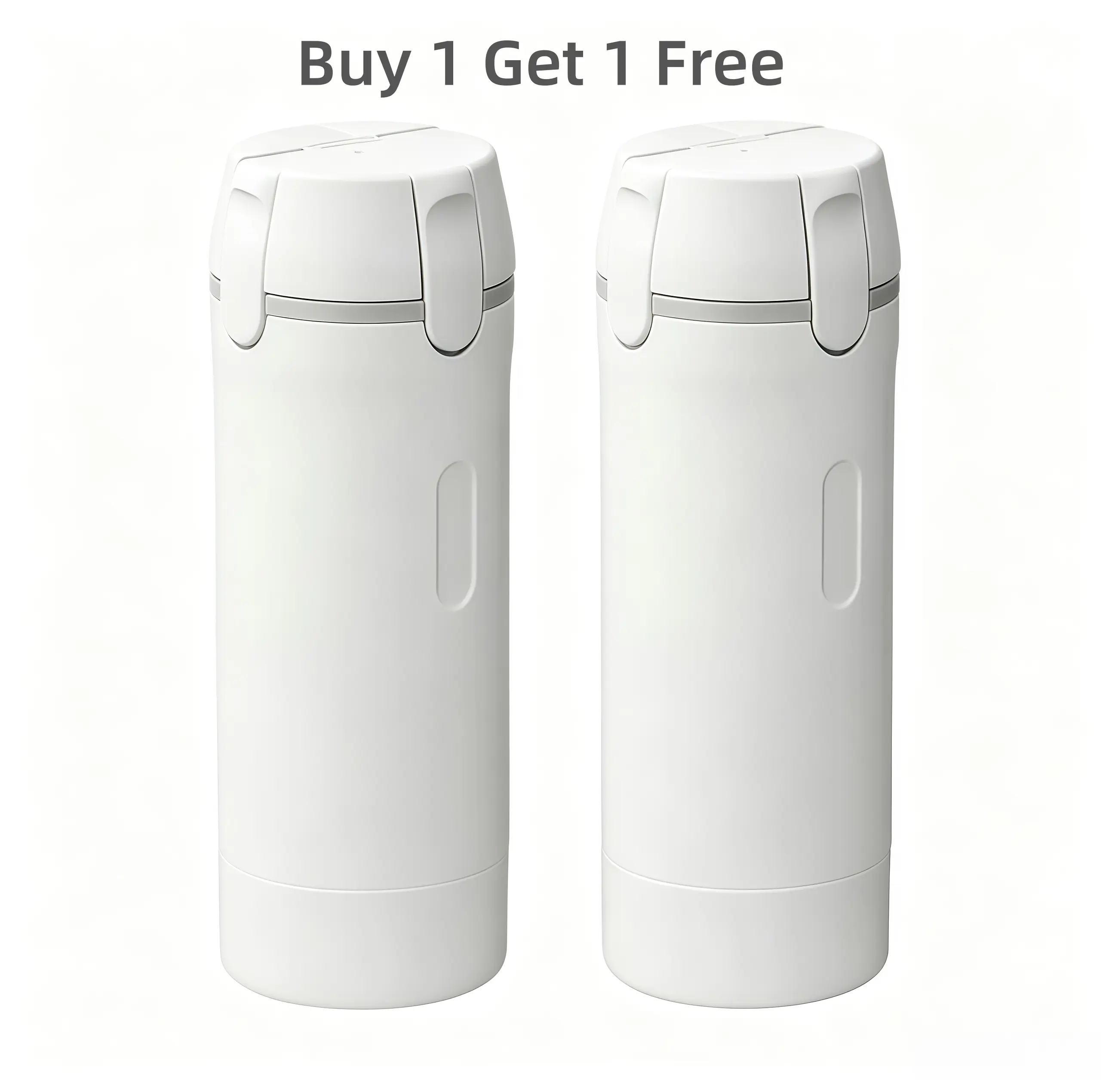 Buy 1 Get 1 Free White (2 Pieces) 4-in-1 Travel Decant Storage Bottles & Jars, Portable Plastic Canister Dispenser for Toiletries, Lotion, Cosmetics, Shampoo, Wholesale Orders Supported