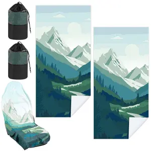 2 Pack Car Seat Towel Covers With Storage Bag Workout Washable Cover Non Slip For Dog Pet Outdoor Sport Activities