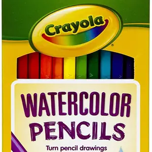 Crayola 24 Count Long Watercolor Colored Pencils