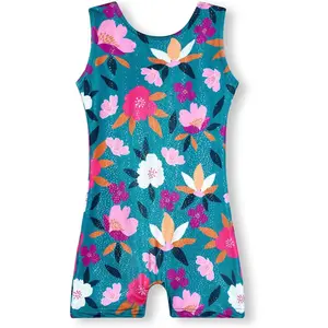 KF5-CPB041 Gymnastics Leotards for Girls Toddler Kids Dance Outfits Sparkle Tumbling Biketards Unitard Unicorn Mermaid