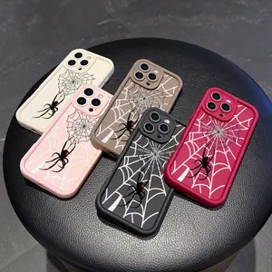 Following from spiders love design, suitable for couples, applicable to apple 11/12/13/11/14/16/17/15 / PRO/PROMAX/PLUS/Air phone models, such as the right choice of boyfriend and holiday gifts Cellphone Smartphone Cover Casing