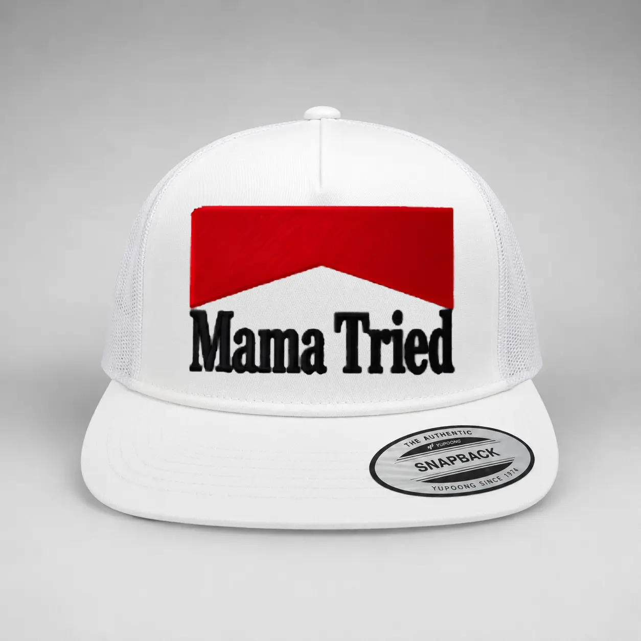 Mama Tried Embroidered Trucker Hat – Adjustable Mesh Baseball Cap, Vintage Western Country Style, Casual Streetwear for Men & Women