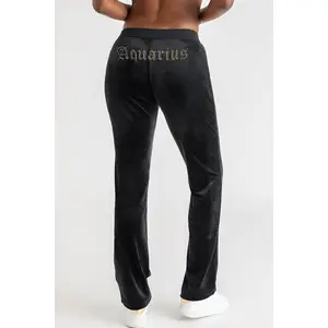 Juicy Couture Aquarius Customizable Big Bling Velour Track Pants