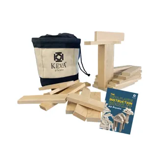 40 KEVA Maple with Canvas Travel Tote |  40 all natural, premium maple KEVA Planks.  KEVA Planks make a great gift