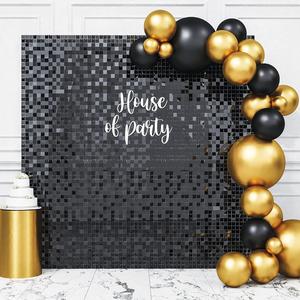 glitter sequin backdrop, 12/24pcs/box party background, party decoration supplies for wedding, birthday, engagement, anniversary, banners