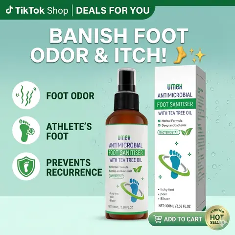 【Upgraded】Tea Tree Oil Foot Spray - Moisturizing & Deodorizing Care for Dry Feet & Nails- Dermatologist Tested Moisture Moisturizer Hydrate Outdoorfun Foot Care Product Foot Callus Remover