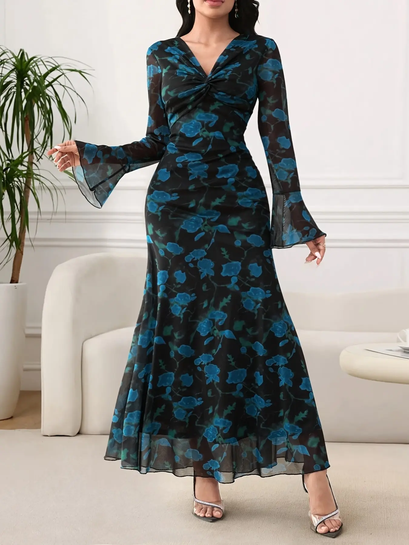 Women's Spring Summer Mesh Print Casual Long Sleeves Fashion Elegant Dress, Stylish and Comfortable, Perfect for Daily Wear and Special Occasions - TikTok Shop Women's Spring Summer Mesh Print Casual Long Sleeves Fashion Elegant Dress, Stylish and Comfortable, Perfect for Daily Wear and Special Occasions - TikTok Shop
