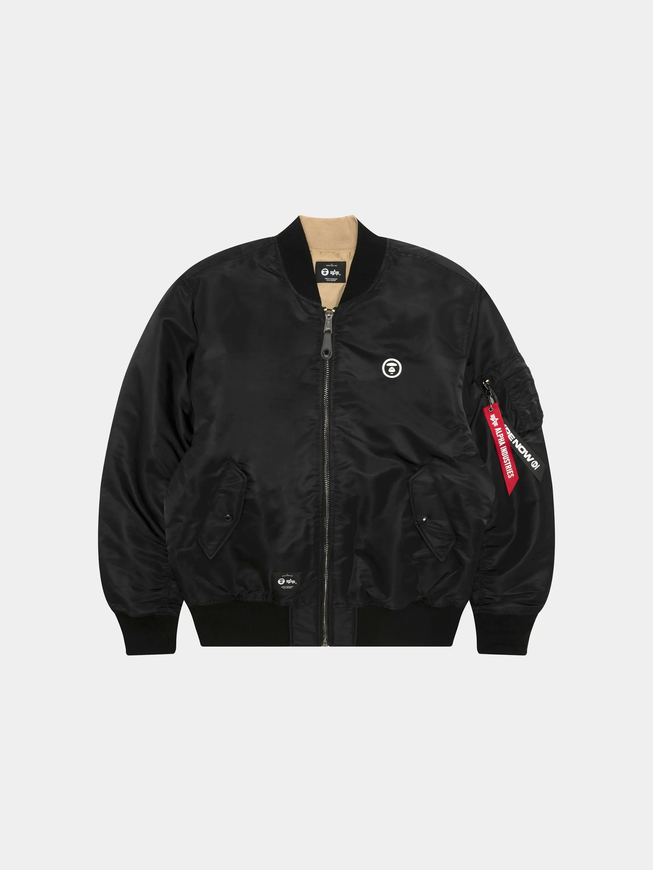 AAPE X ALPHA MA-1 BOMBER JACKET AAPE X ALPHA MA-1 BOMBER JACKET