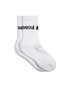 High Sock - Seamless Double Cushioned Crew Socks Stackable Sports Socks Ribbed Cuff Design Comfort Fit No Slip Grip for Casual Wear Running Yoga Gym Everyday Outfits Cotton Soft Comfy Socks For Men and Women