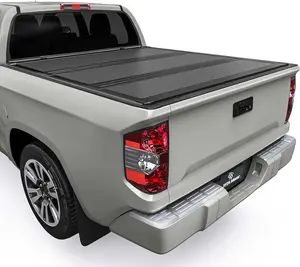 Low-Profile Hard Tri-Fold Truck Bed Tonneau Cover Compatible with Toyota Tundra 2022-2026, 5.5 ft Bed (Excl. Trail Edition) with Deck Rail System