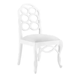 Loop Side Chair in Eggshell White