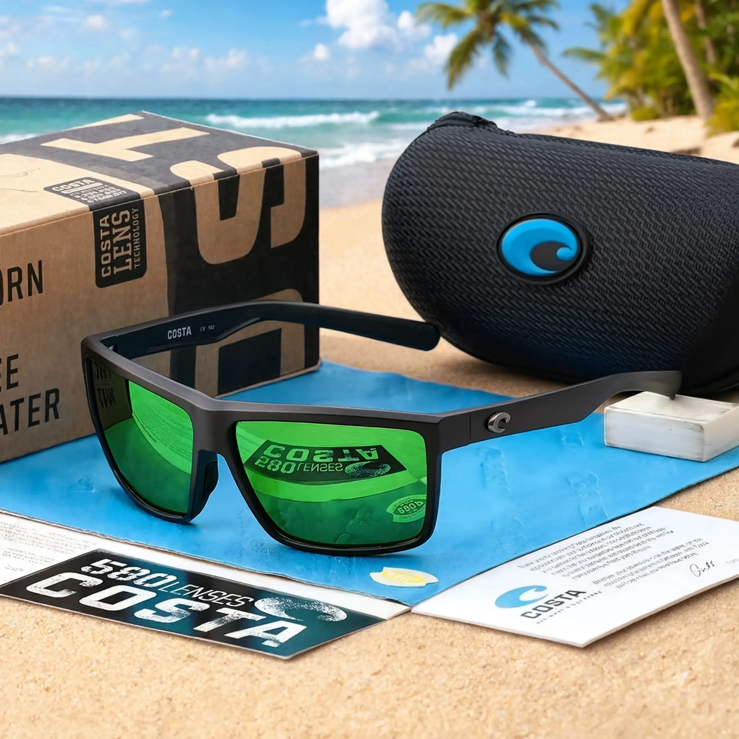 Costa Del Mar 2026 Polarized Sunglasses - Designer Trendy Style, HD Glare Reduction for Men