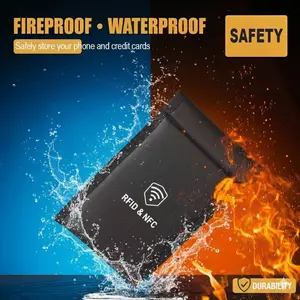 Faraday Organizer Bag for Cell Phones, iPhone & Car Keys, Anti-Signal Blocking, Anti-Tracking, Anti-Radiation, Rfid Protection