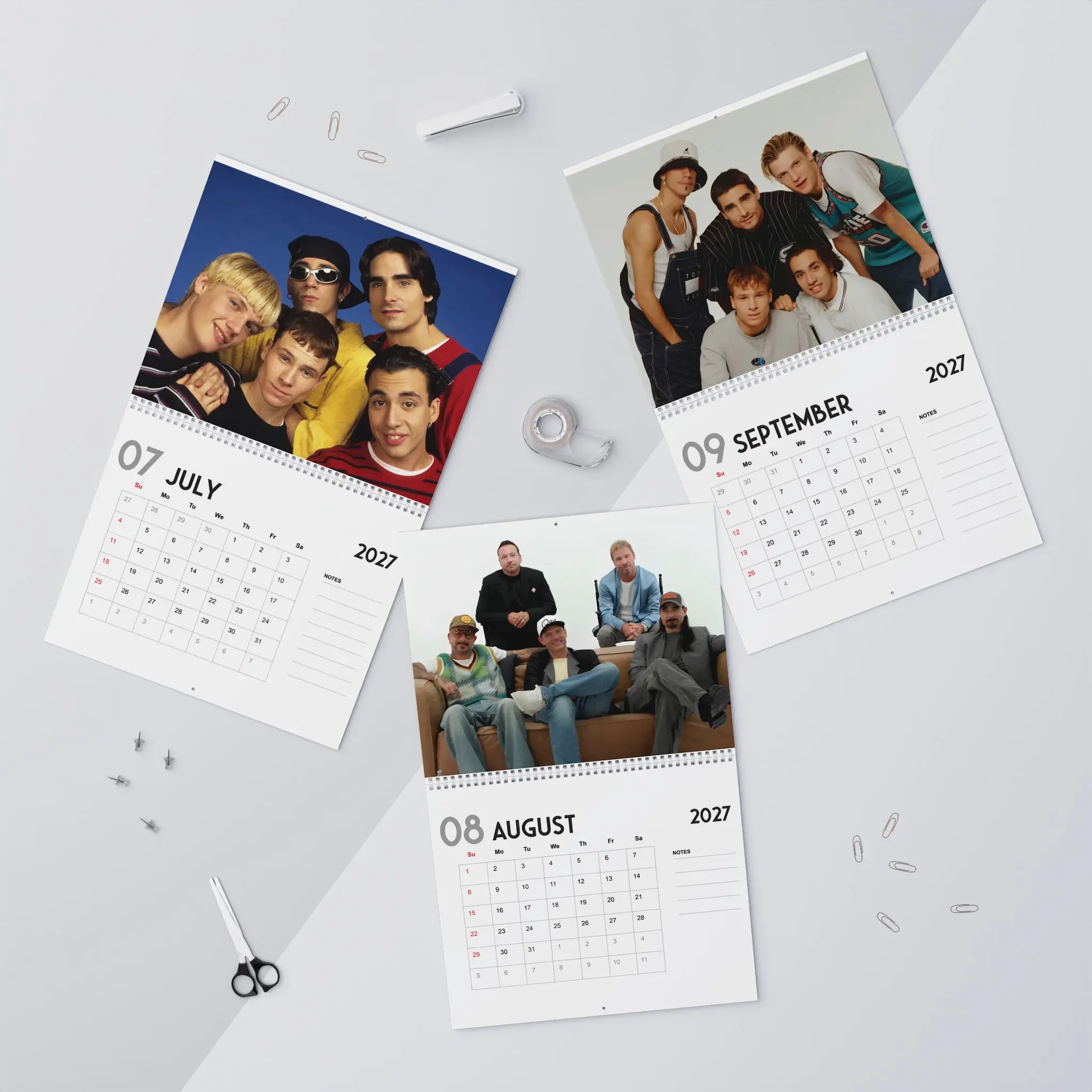 [2026 - 2027] Christmas New Year  Wall Calendar, Home Decor Gift For Fans Calendar, Glossy Fisnish