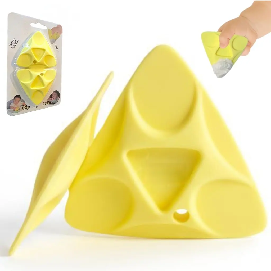 Baby Spoon for 3-6 Months, First Stage Training Self-Feeding Utensil, Easy Grip, Choke-Free Soft Silicone Pre-Spoon for Puree, Essential for Toddler Baby Led Weaning (BLW)