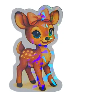cutsey deer sticker