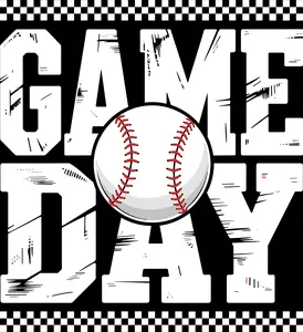 DTF Transfer – Baseball Game day Multi Sizes SP_BS001