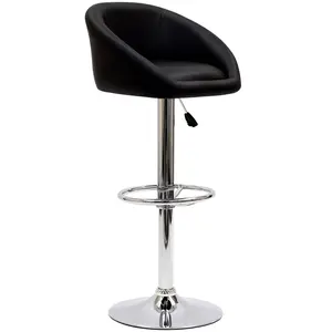 Modway Marshmallow Bar Stool in Black