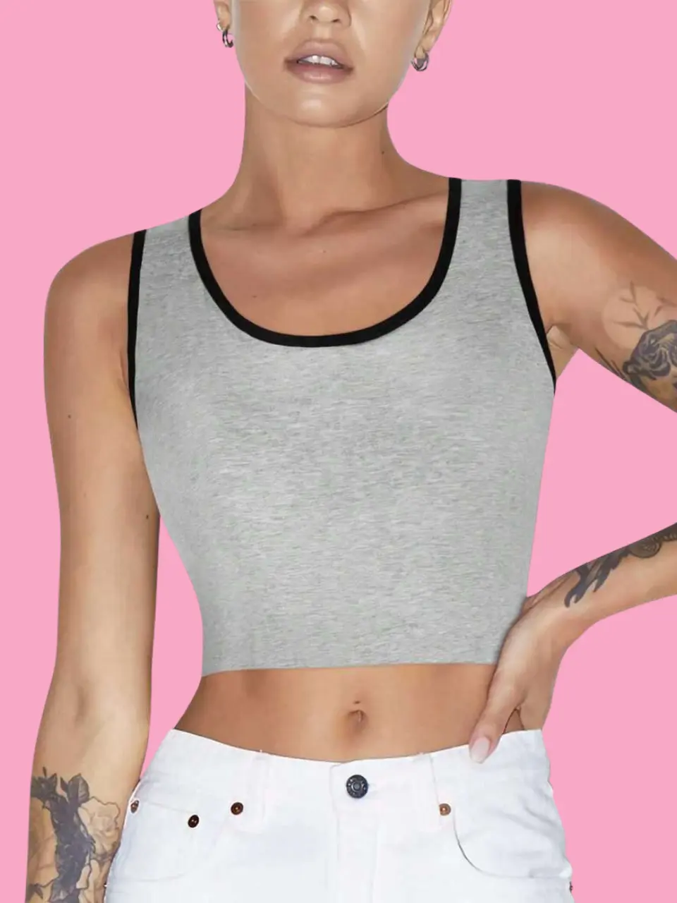 Women's Shapewear Tank Top – Seamless Tummy Control Body Shaper Camisole