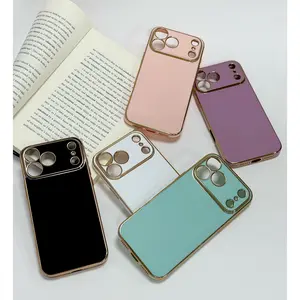 The Space Shell Glossy Electroplating Phone Case for iPhone 17 Pro Max 16 15 14 13 12 Pro with Precise Holes for 17 Pro