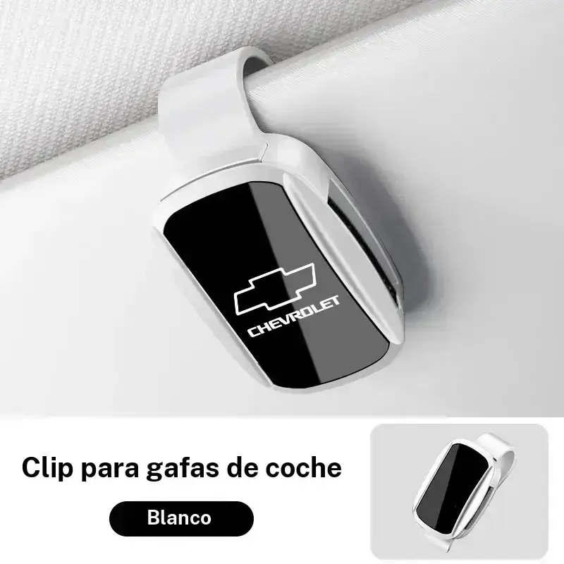 New Car Sun Visor Glasses Clip, Pressure-Mount Eyeglasses Holder with One-Hand Operation, Stable Clip for Chevrolet Models, Easy Access and Anti-Loss Design.