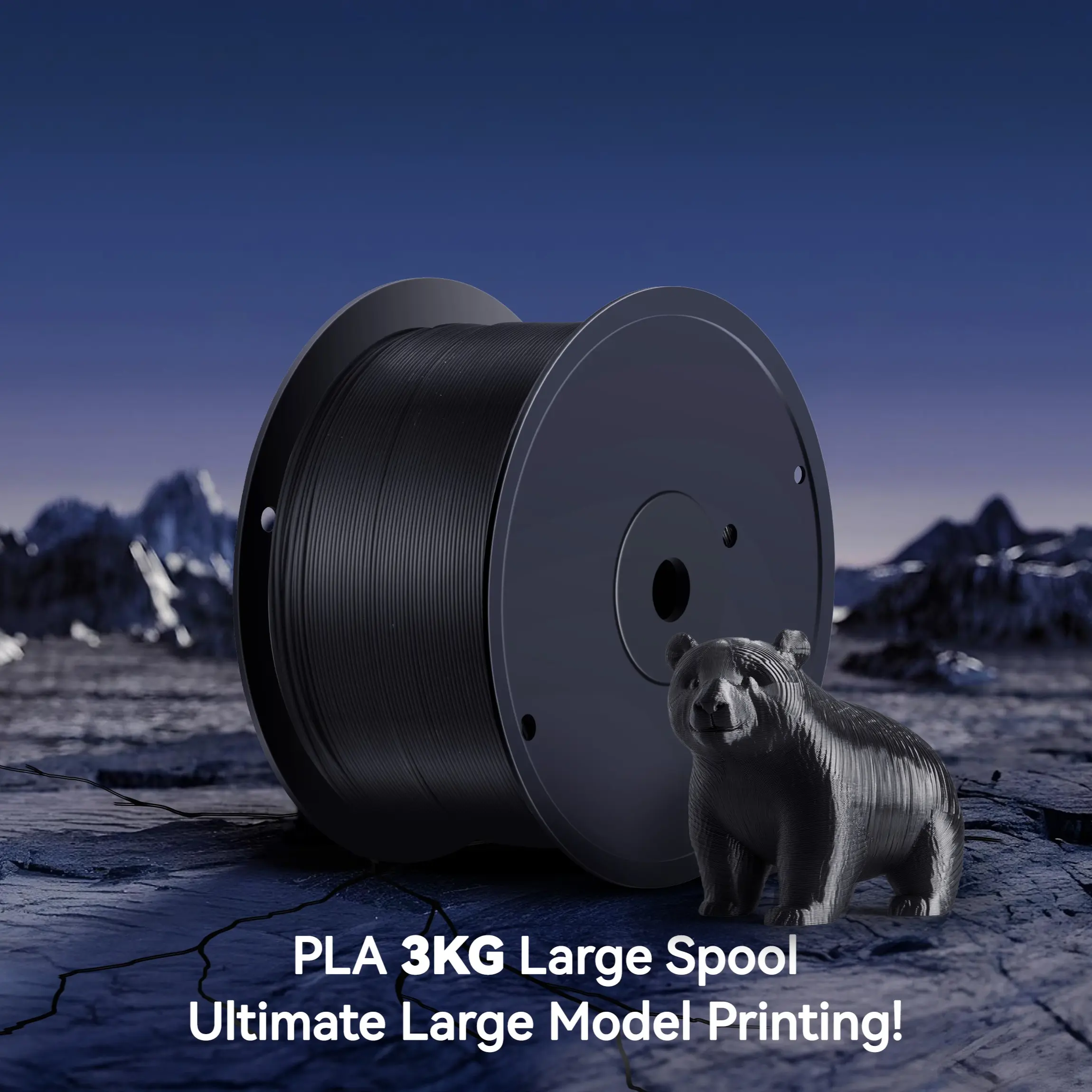 3KG PLA Black