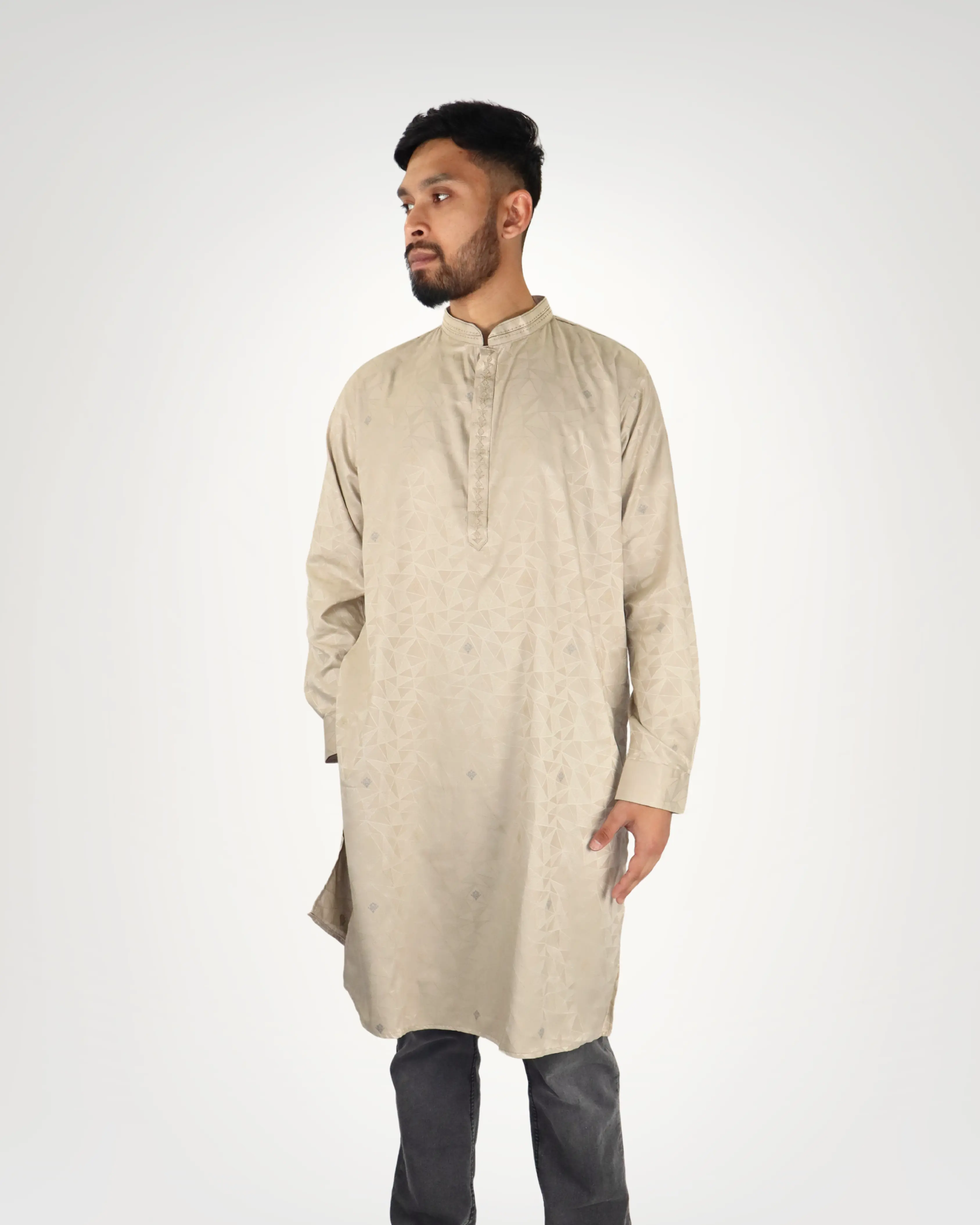 Panjabi/Kurta - Champagne Gold