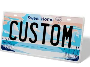 12x6 Alabama  Out Your text Personalized LicenseTag Durable Thickened Aluminum Rust Proof and UVResistantvehicle decor plate