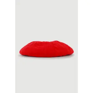 Solid Cable Knit Beret