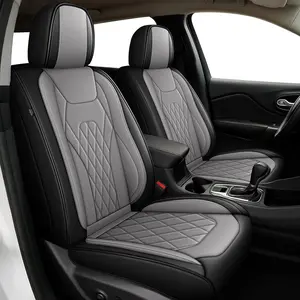 Full Set Faux Leather Seat Covers for Toyota 4Runner 2003-2026 | 2/5 Seat, Airbag Compatible | Pet/Kid Friendly, Stain Resistant - Easy Install Auto Protectors